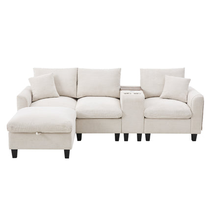 UNICORN Modern L-shaped sofa the first choice for small apartments Gray Beige