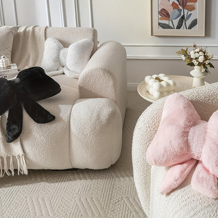 UNICORN Cute Rabbit Bow Pillow for The Living Room Or Bed white pink black 31 41 cm
