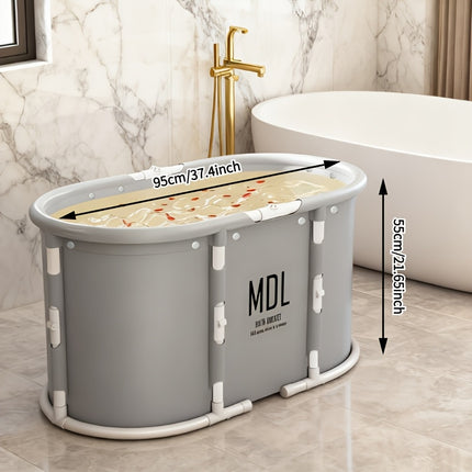 UNICORN Portable Foldable Bathtub for Adults Large Capacity Full Body Soaking Tub