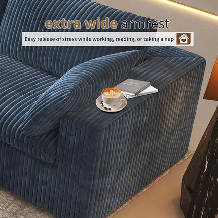 UNICORN Oversized Modern Sofa with 2 Ottomans and 2 Middle Seats