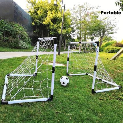 UNICORN 2pcs 92cm Double Football Goal Portable Indoor and Outdoor Sports Equipment