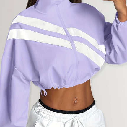 UNICORN Sports Zip-Up Stand Collar Jacket with Drawstring Hem Suitable for Running s m l