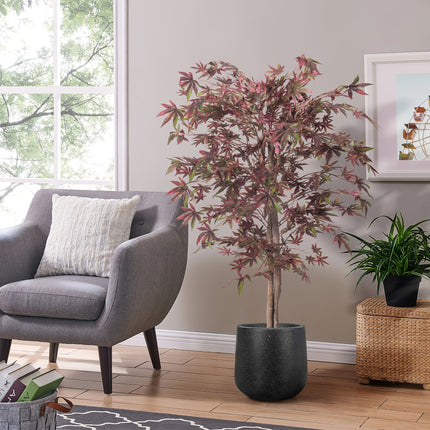 UNICORN 120Cm/160Cm Artificial Japanese Maple Tree in Deep Purple