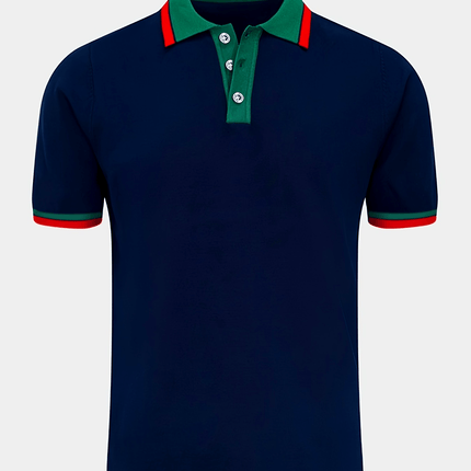 UNICORN Casual Short Sleeve, Color Block Design with Contrast Collar s m l xl xxl