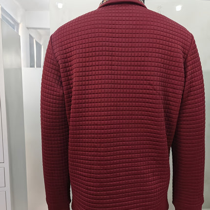 UNICORN Printing Cloth Plaid Pattern Long Sleeve Lapel Top Square Fabric s m l xl xxl