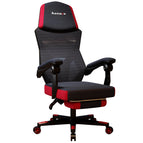 E-gaming net chair black red