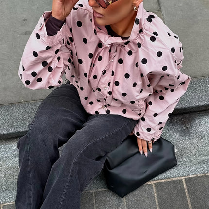UNICORN Women's  Jacket with Random Polka Dot Print, Spring/Summer Style s m l xl xxl