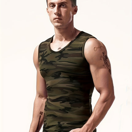 UNICORN Camouflage Military Uniform Men Casual Sports Vest xs s m l