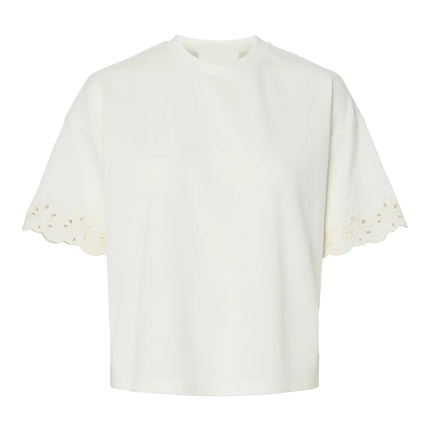 Chilli summer broderie tee cloud