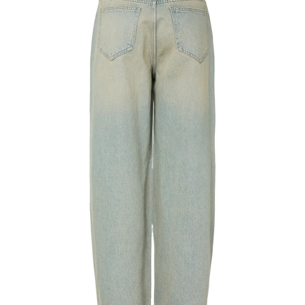 Gry tie barrel jeans medium blue