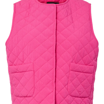 Saria gilet fuchsia purple