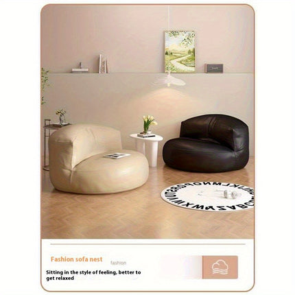 UNICORN Compact 70cm Lazy Sofa Chair Black Gray Orange