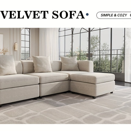 UNICORN Modern Modular Sectional Sofa Living Room Furniture Beige