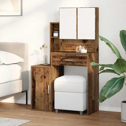 UNICORN Dressing Table Makeup with Mirror Black White Brown Grey Dressing Table