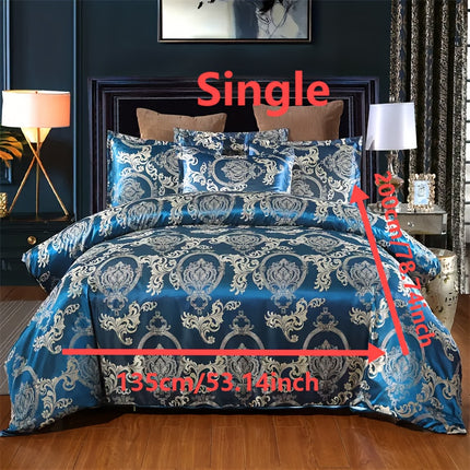 UNICORN Luxury European Jacquard Satin High-Quality Duvet Cover Three-Piece Set