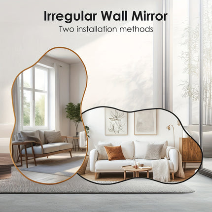 UNICORN Wall-Mounted Mirror, Made of Tempered Glass with an Aluminum Frame