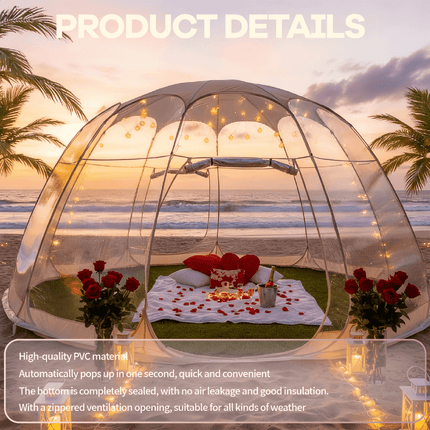 UNICORN Pop-Up 360 View Bubble Tent All-Weather Windproof