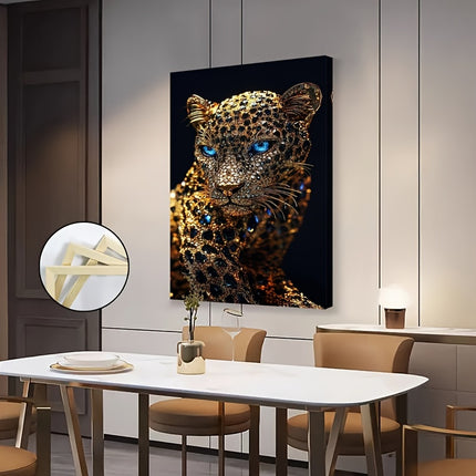 UNICORN 1pc Jeweled Leopard Wall Oil Painting 16x24 or 24x36 cm