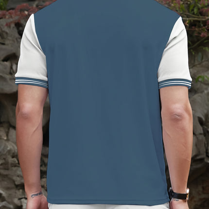 UNICORN Casual Short-Sleeve Polo Shirt with a Collar, High-End Front Buttons s m l xl xxl