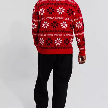 UNICORN Men's sweater Christmas pattern red xxl xxxl xxxxl xxxxxl