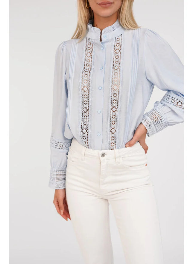 UNICORN Women's blouse light blue s m l