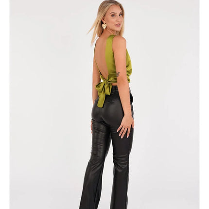 UNICORN Women's leather trousers black s m l