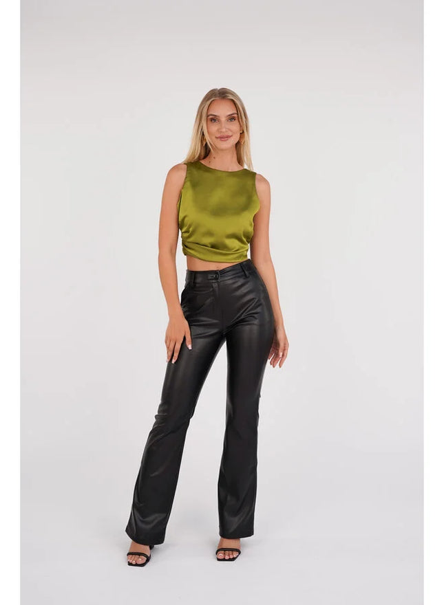 UNICORN Women's leather trousers black s m l