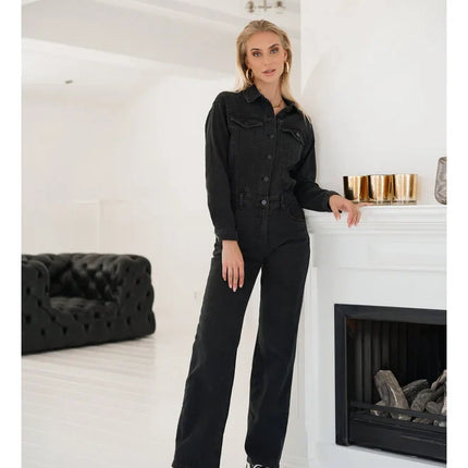 UNICORN Women's jumpsuit black blue xs s m l