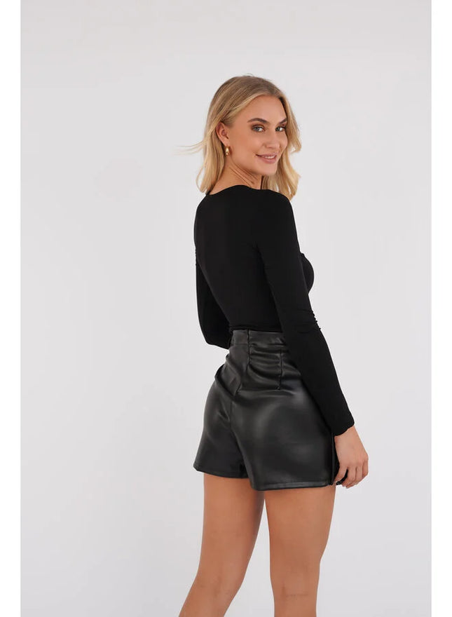 UNICORN Women's leather skirt black s m l