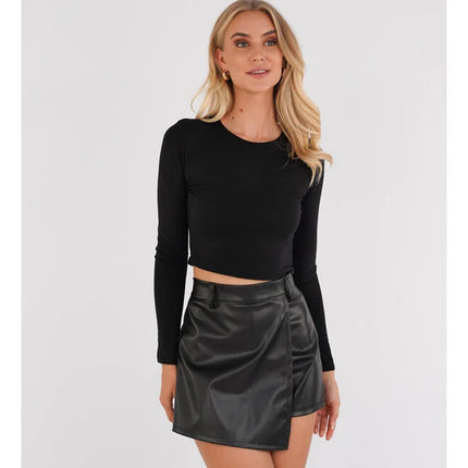 UNICORN Women's leather skirt black s m l