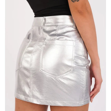 UNICORN Women's skirt silver m l