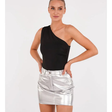 UNICORN Women's skirt silver m l
