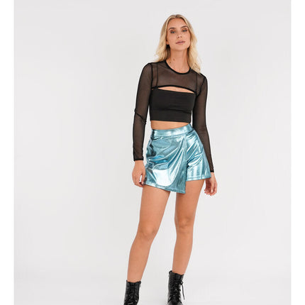 UNICORN Women's skirt silver pink light blue m l