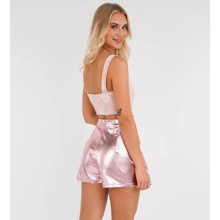 UNICORN Women's skirt silver pink light blue m l