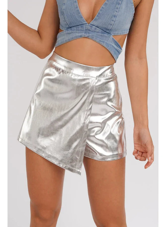 UNICORN Women's skirt silver pink light blue m l