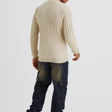 UNICORN Men's ribbed sweater beige xs s m l xl