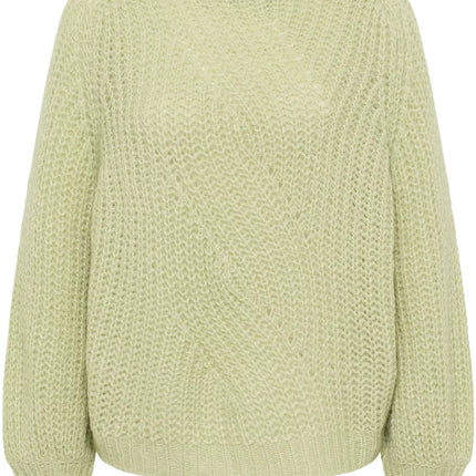 UNICORN Women's knitted sweater light green purple white s m l xl