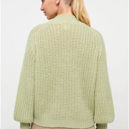 UNICORN Women's knitted sweater light green purple white s m l xl