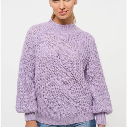 UNICORN Women's knitted sweater light green purple white s m l xl