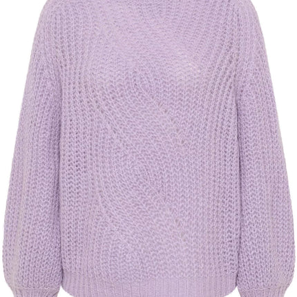 UNICORN Women's knitted sweater light green purple white s m l xl