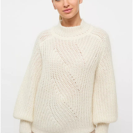 UNICORN Women's knitted sweater light green purple white s m l xl