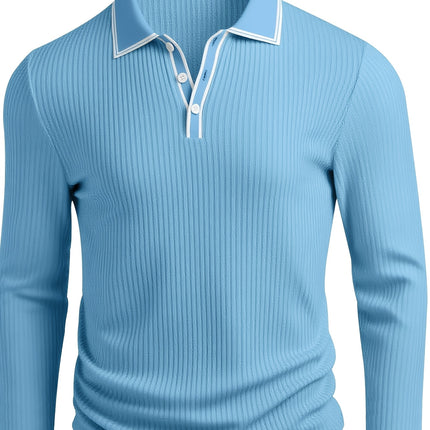 UNICORN Casual Long-Sleeve Polo Shirt with a Stylish Collar s m l xl xxl xxxl