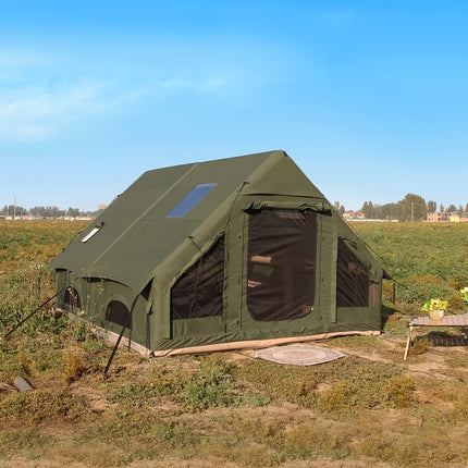 UNICORN Inflatable Tent with a Sunroof, Quick Setup Inflatable Tent with Pump Khaki Green