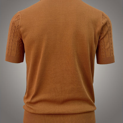 UNICORN Casual Men'S Top with a Polo Collar Knitted Sweater xs s m l xl xxl
