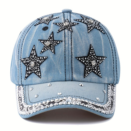 UNICORN Unisex Rhinestone Cowboy Baseball Cap