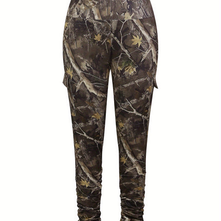 UNICORN Camo Print High-Waist Leggings with Side Pockets for Women s m l xl xxl