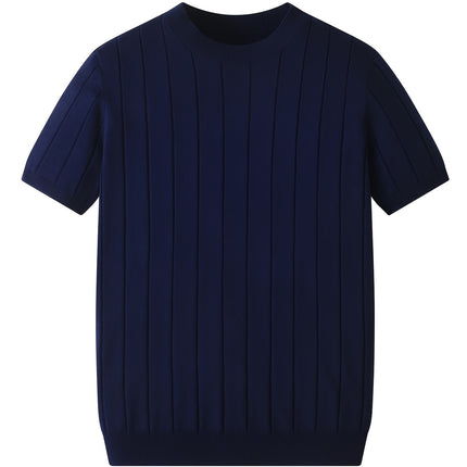 UNICORN Men Slim Fit Striped Textured Knit Crew Neck T-Shirt s m l xl