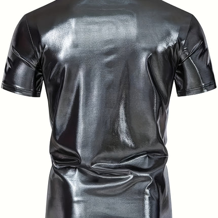 UNICORN Mens Shiny Casual Short-Sleeve T-Shirt Made Of 100% Polyester xxs xs s m l xl