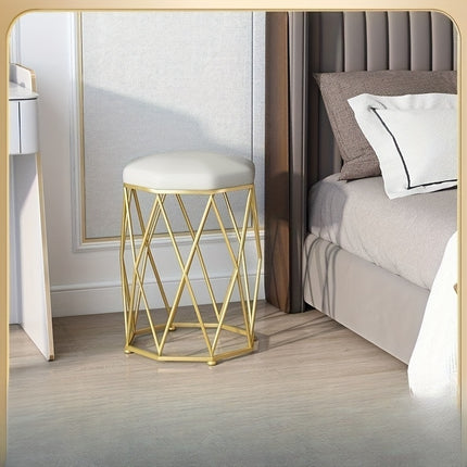 UNICORN Fashionable New Makeup Stool, Dressing Stool white/pink/tangerine