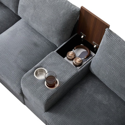 UNICORN Modern L-shaped sofa the first choice for small apartments Gray Beige